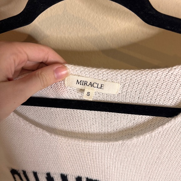 Champagne Please white sweater - so soft!! - Picture 3 of 5